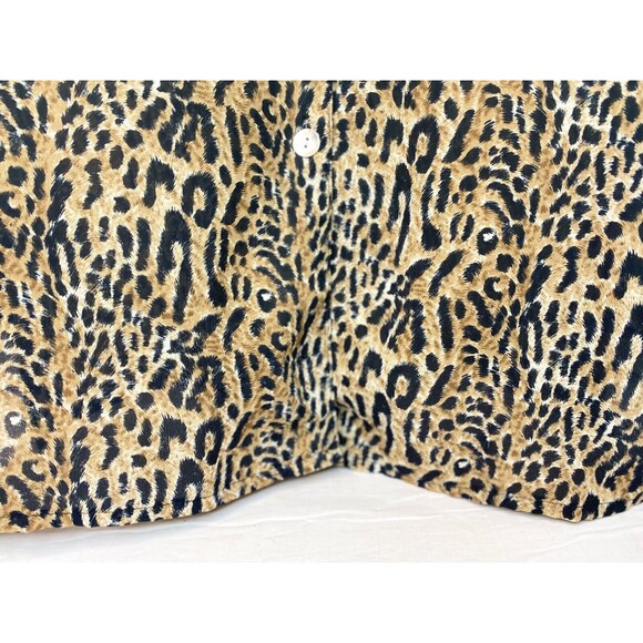 Vintage Truffles by YB Leopard | Animal Print Button Up Blouse Size XL? - Picture 4 of 14